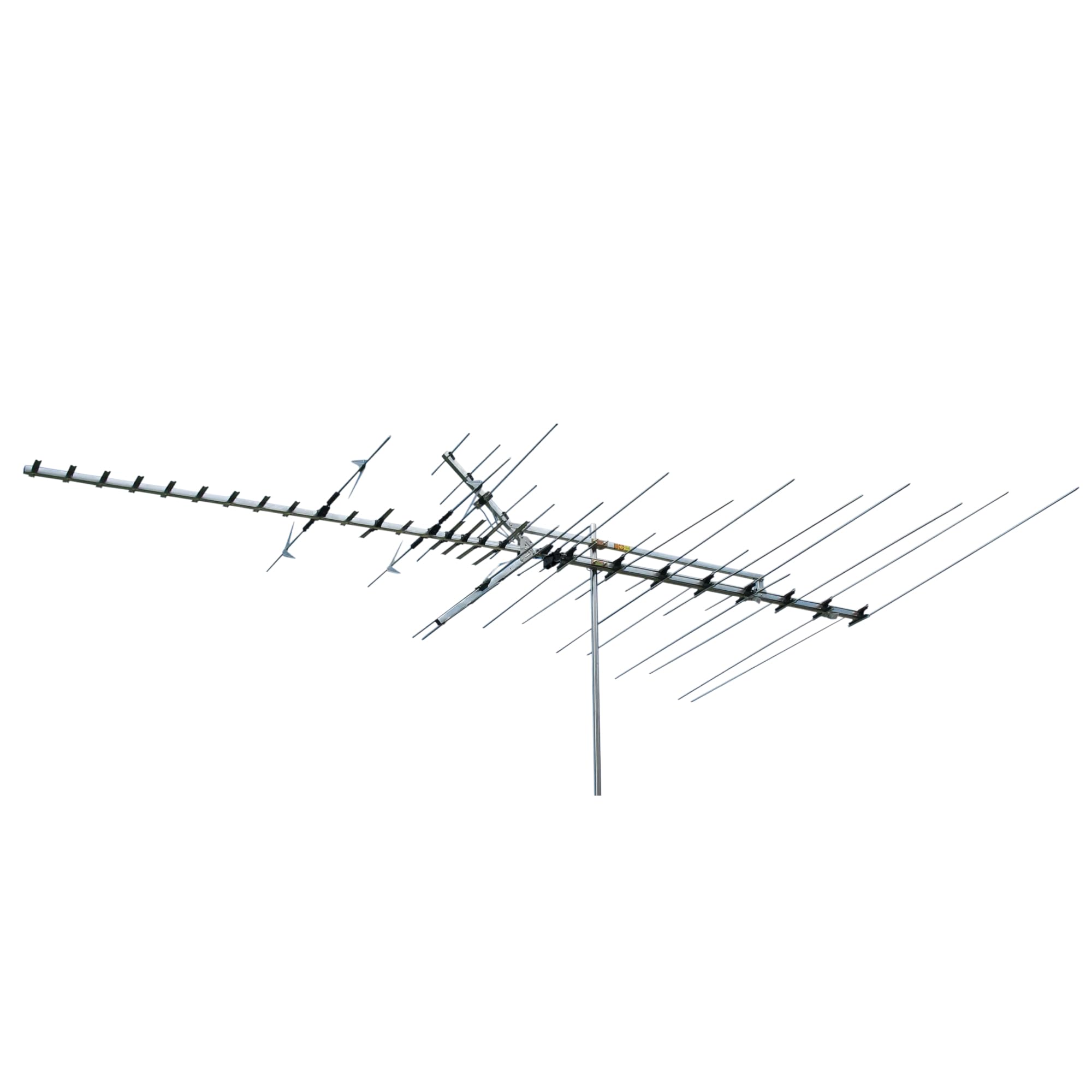 Winegard HD8200A Outdoor TV Antenna - High-VHF Low VHF and UHF - 65+ Mile Long Range - Yagi - NextGen TV & 4k Ultra HD Compatible - Zinc-Plated Steel Construction