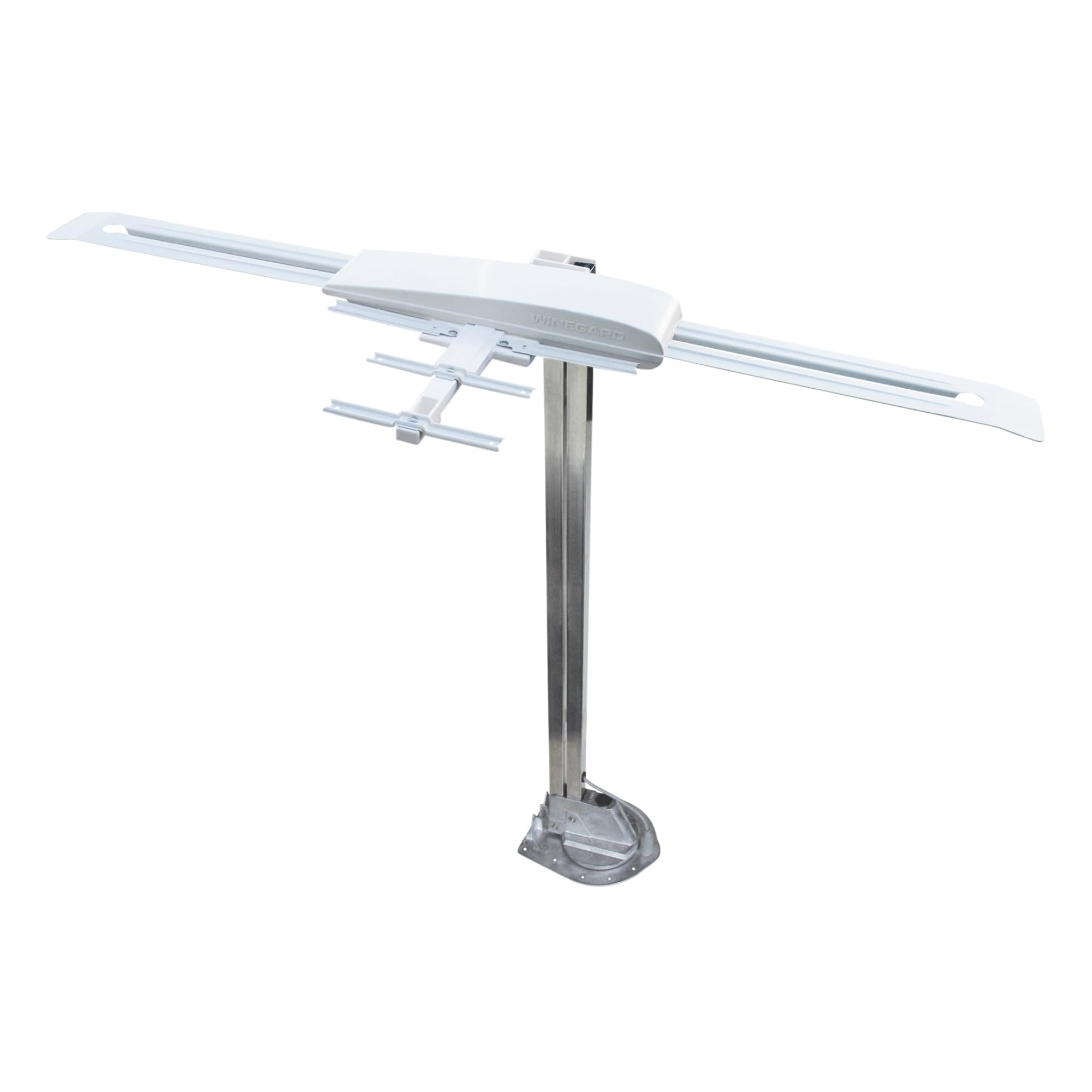 Winegard RVW-395 Sensar IV Amplified Outdoor RV Antenna - Crank-Up Batwing HDTV - VHF/UHF, Digital, 4k Ultra-HD - Rotation Aiming 65 Mile Long Range - 48 Inch Raised Height