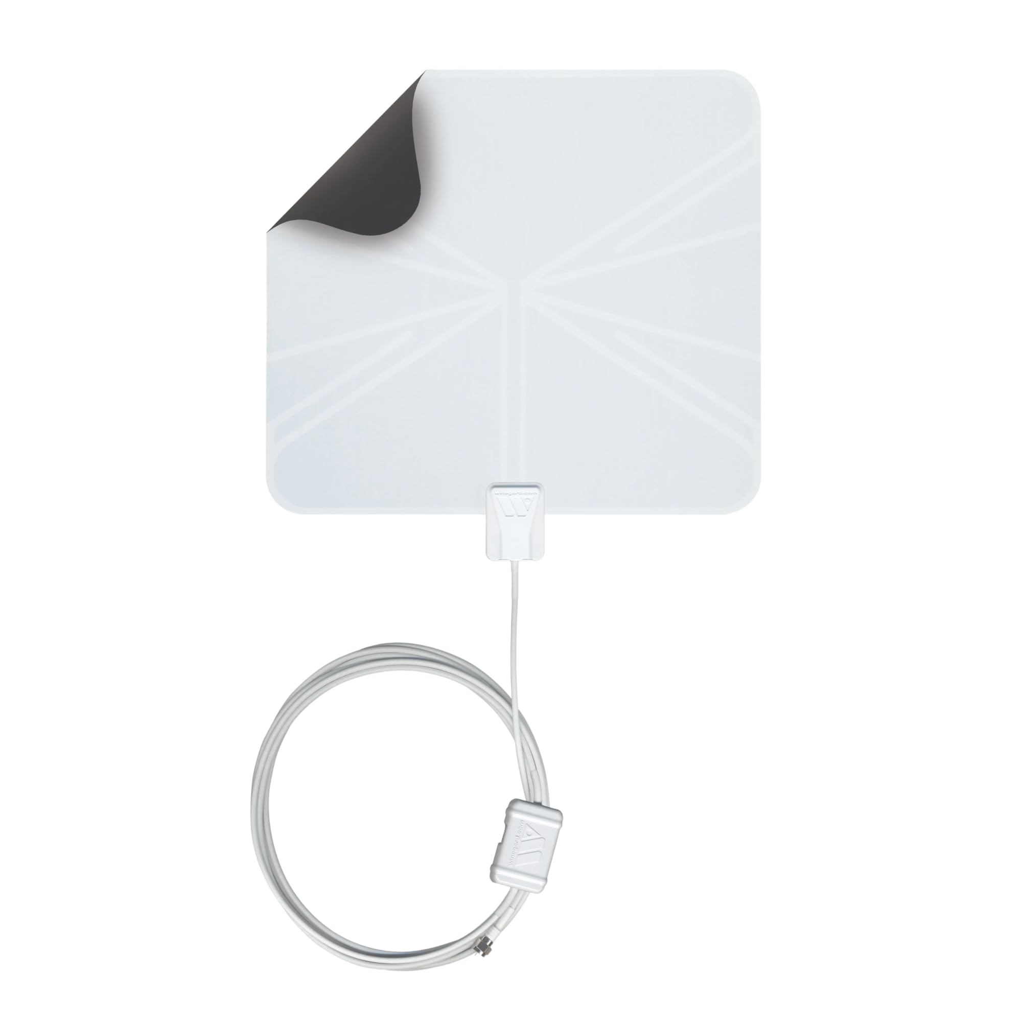 Winegard FL5500A FlatWave Indoor HDTV Antenna - Amplified VHF & UHF Reception - 60 Mile Range - Ultra-Thin Dual-Color Design -Easy Setup – Compatible with NextGen TVs & Smart TVs