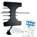 Winegard Elite Pro BW-2000 Smart Outdoor HDTV Antenna – Amplified - Bluetooth Signal Meter, Ultra-Low Noise Amplifier - 70+ Mile VHF/UHF - Wide Beam - Clear Circuit Technology - NextGen TV Compatible